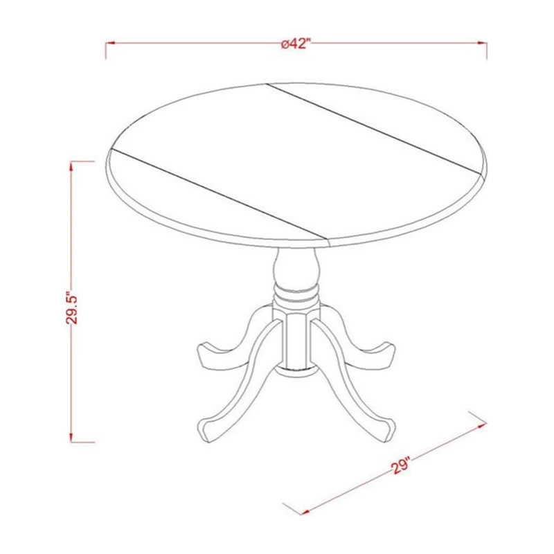 Atlin Designs 5-piece Wood Dining Set With Linen Seat In Mahogany - Image 3