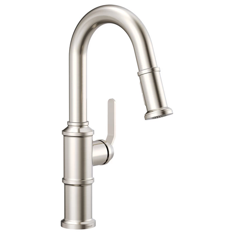 Kinzie Single Handle Pull-Down Prep Faucet, Stainless Steel - Image 2