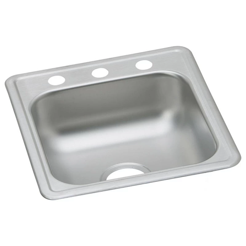 D11721 Dayton Stainless Steel 17" X 21-1/4" Drop-in Bar Sink, 3 Holes - Image 3