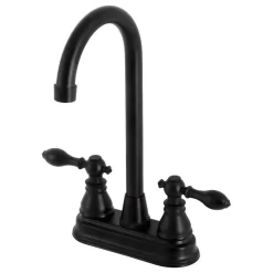 KB490ACL American Classic Two-Handle High-Arc Bar Faucet, Matte Black