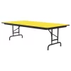 Correll Adjustable Height High Pressure Top Folding Table CFA3672PX-38