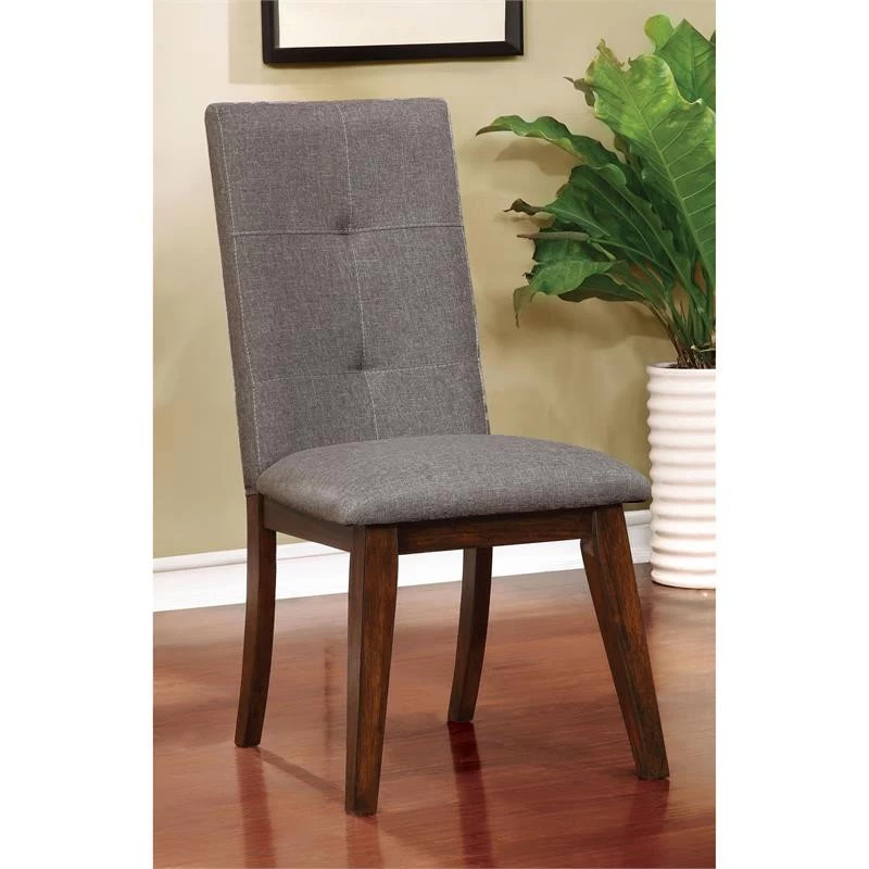 Furniture Of America Mecca Solid Wood 7-piece Dining Table Set In Walnut - Image 2