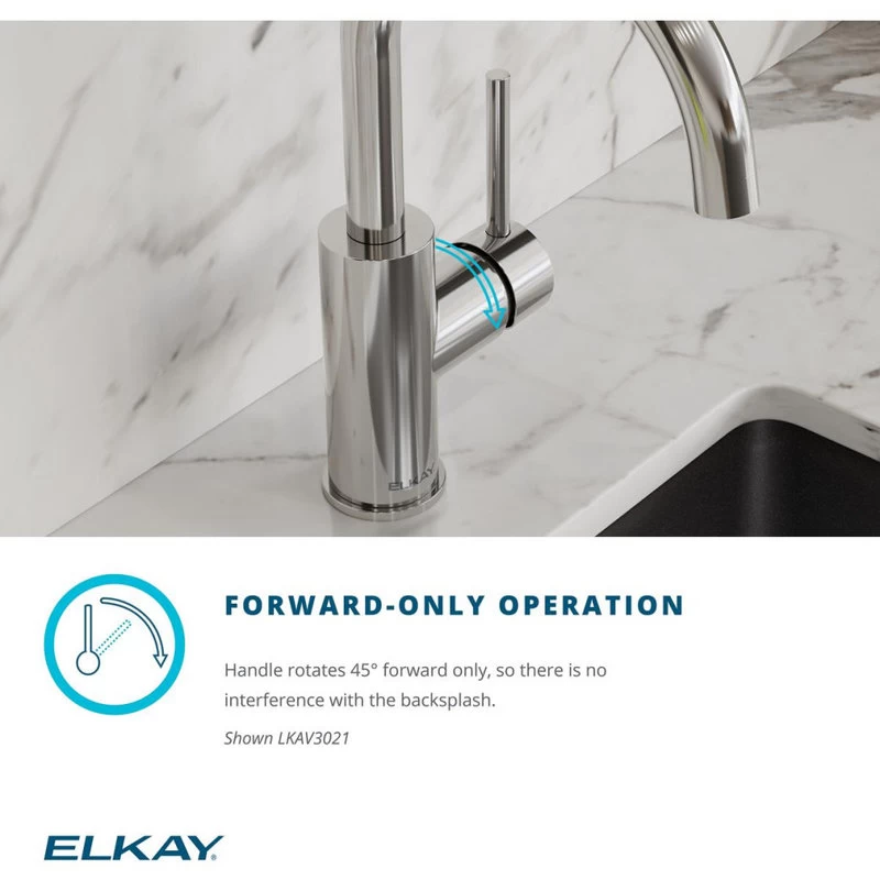 LKAV3021BK Elkay Avado Single Hole Bar Faucet With Lever Handle Black Stainless - Image 7