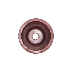 Undermount Hammered Round Bar Copper Sink