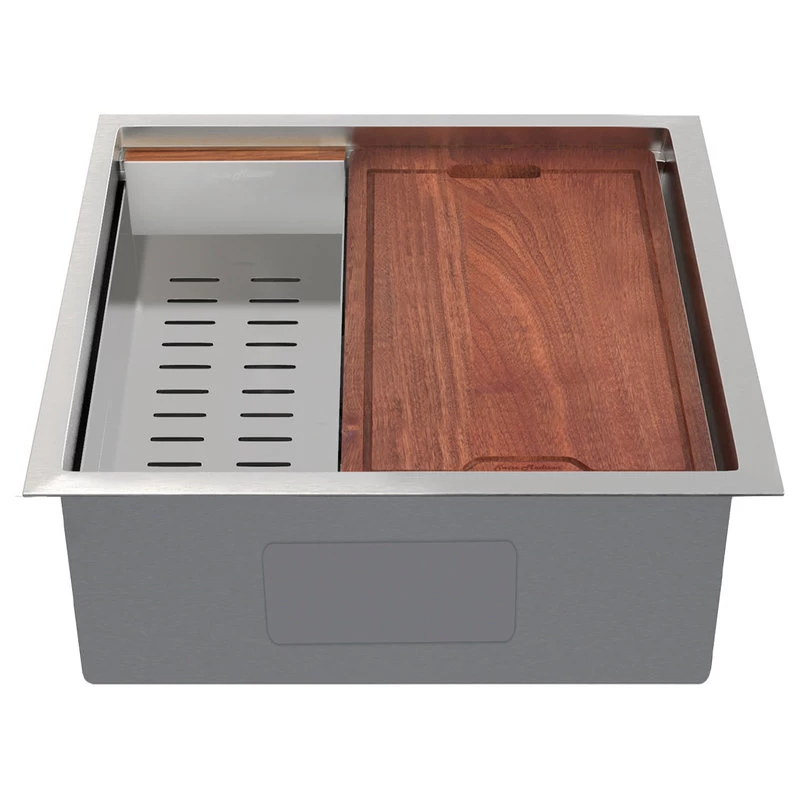 Rivage 22 X 19 Single Basin Undermount Kitchen Workstation Sink - Image 3