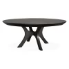 The Ansel Dining Table, 72", Ebony, Transitional, Round