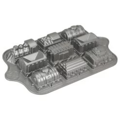 Nordic Ware Platinum Brushed Aluminum Train Cake Pan