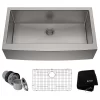 Standart PRO 36" Farmhouse Apron Stainless Steel 1-Bowl 16 Gauge Kitchen Sink