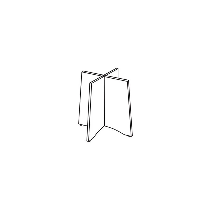 Lorell Essentials Table Base, 24 W X 48 D X 29 H, Wood - Image 3