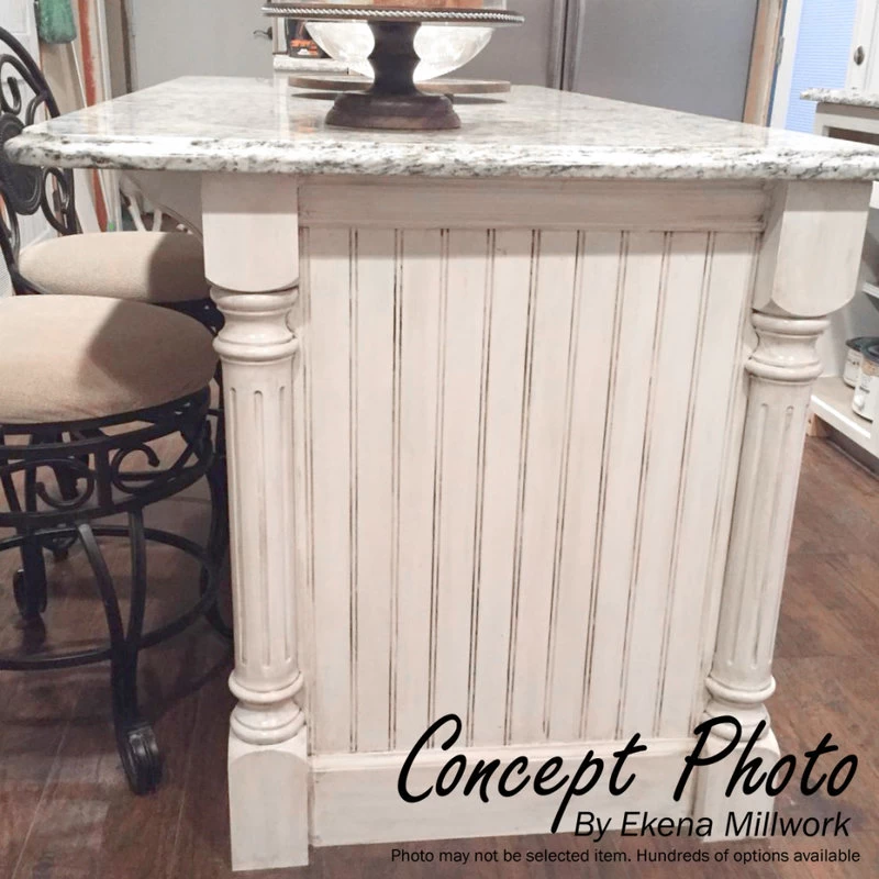 Traditional Cabinet Column, Rubberwood, 5"W X 5"D X 35 1/2"H - Image 5