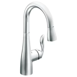Moen Arbor Chrome 1-Handle High Arc Pulldown Bar Faucet