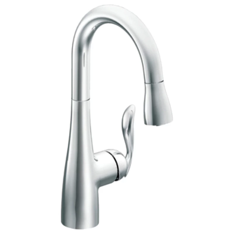 Moen Arbor Chrome 1-Handle High Arc Pulldown Bar Faucet