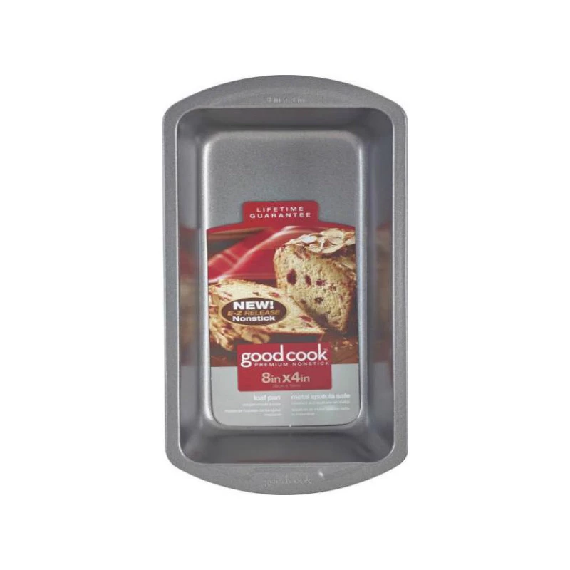 Good Cook 04025 Non-stick Loaf Baking Pan, Medium, 8" X 4"