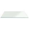 Rectangle Glass:24x48 Inch 1/2 Thick Beveled Tempered Radius Corners