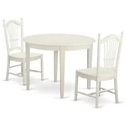 3-Piece Kitchen Nook Dining Set, Table And 2 Dining Chairs