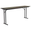 Correll 3/4" High Pressure Folding Seminar Table In Colonial Hickory