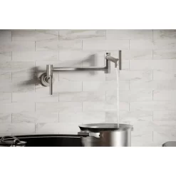 LKAV4091LS Elkay Avado Wall Mount Single Hole Pot Filler Kitchen Faucet