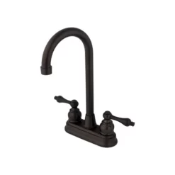 KB495AL Victorian 4" Centerset High Arch Bar Faucet, Oil Rubbed Bronze