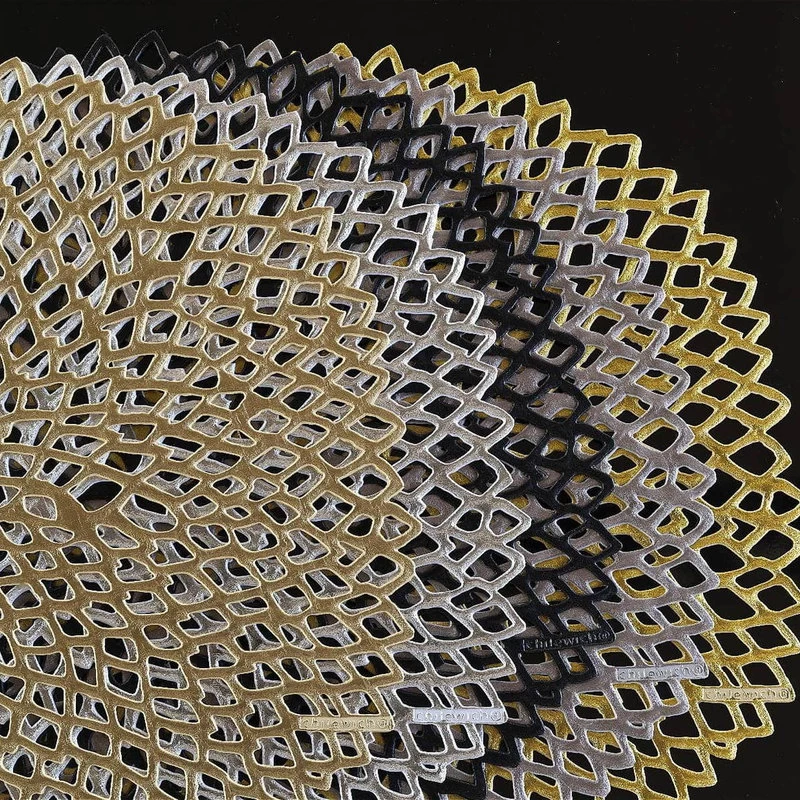 Pressed Dahlia Table Mat, Silver - Image 2