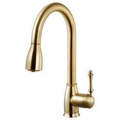 Camden Pull Down Kitchen Faucet With CeraDox Technology, Brushed Brass