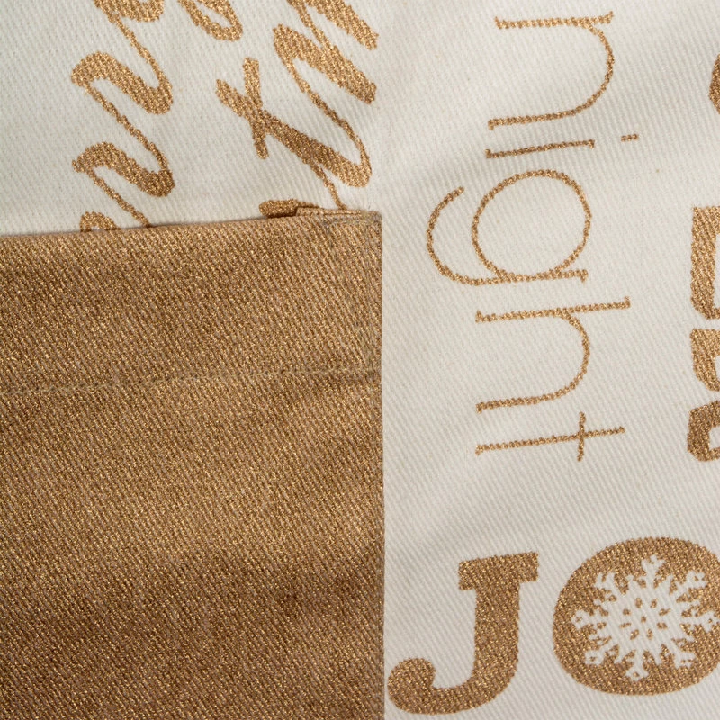 Gold Christmas Collage Chef Apron - Image 5