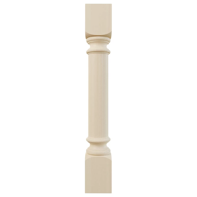 Traditional Cabinet Column, Rubberwood, 5"W X 5"D X 35 1/2"H - Image 3