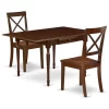 3-Piece Kitchen Set, Small Table, 2 Dining Chairs-Solid, Mahogany