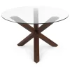 The Kent Dining Table, 48", Walnut, Transitional, Round