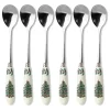 Spode Christmas Tree Teaspoons, Set Of 6
