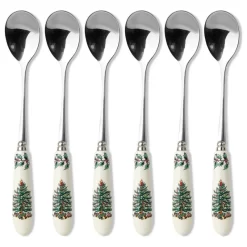Spode Christmas Tree Teaspoons, Set Of 6
