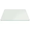 Rectangle Glass Table Top 3/8" Thick Tempered Pencil Polish, 24 X 48 Inch