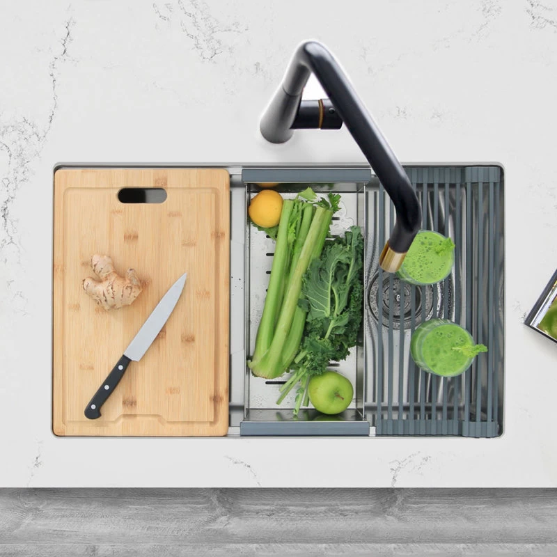 30"L X 19"W Stainless Steel Single Basin Undermount Kitchen Sink - Image 3