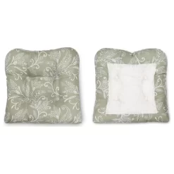 Lexington Leaf Non Skid Chair Pad, Sage, 18"x18"