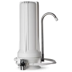 ISpring CT10 Countertop Multi Filtration Drinking Water Filter Dispenser, White