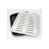 Porcelain Broiler Pan With Chrome Grill