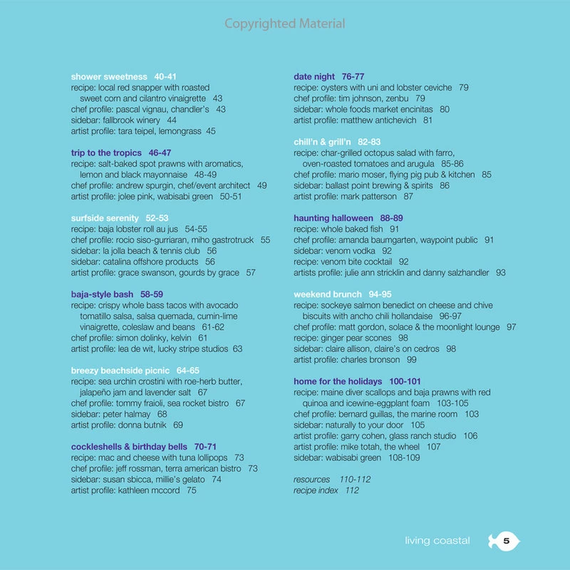 "Living Coastal: Inspirations For Entertaining, Decorating And Cooking" Cookbook - Image 3