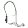 Gourmetier Concord 2-Handle Wall Mount Pull-Down Kitchen Faucet, Polished Chrome