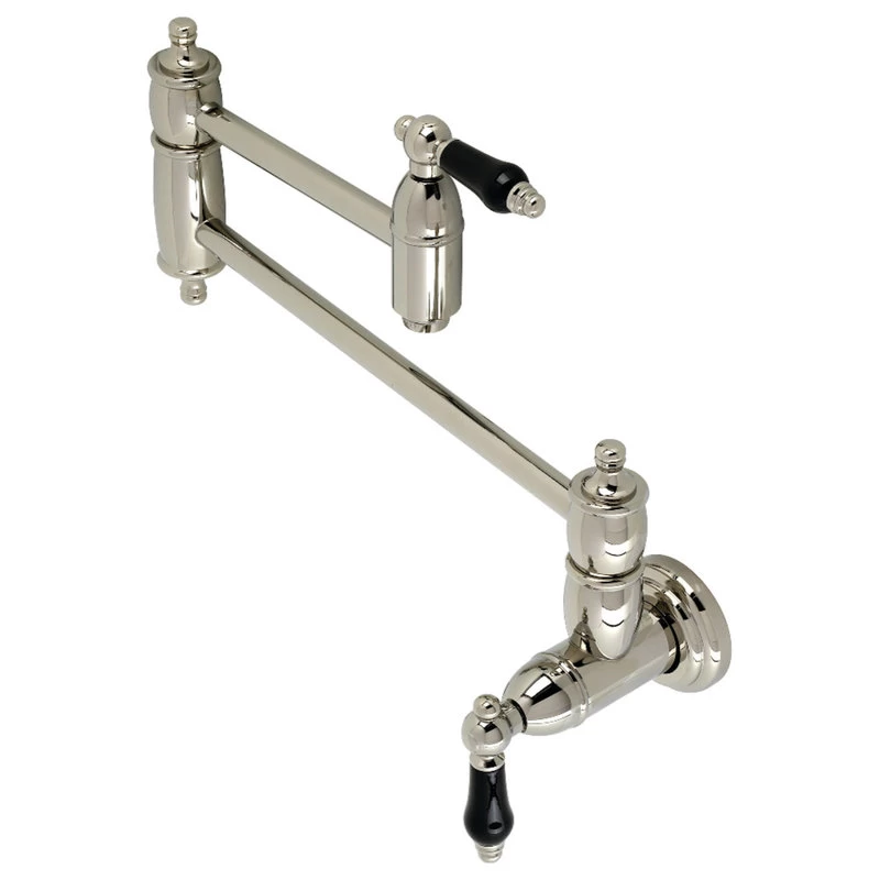 Kingston Brass KS3106PKL Duchess Wall Mount Pot Filler, Polished Nickel