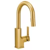 Moen S62308 STo 1.5 GPM 1 Hole Pull Down Bar Faucet - Brushed Gold