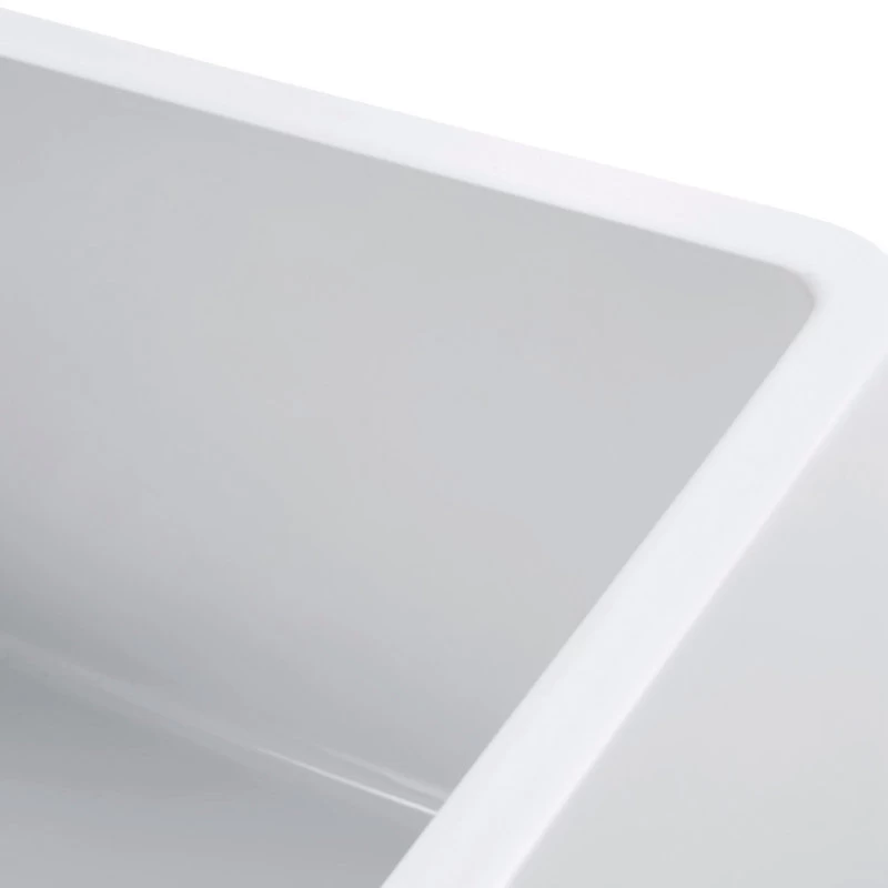 Olde London Reversible Farmhouse Single Bowl Kitchen Sink, Grid, Strainer, 27" - Image 6