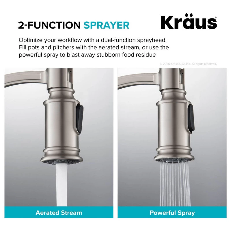 Kraus KPF-1683 Sellette 1.8 GPM 1 Hole Pre-Rinse Pull Down - Oil Rubbed Bronze - Image 5