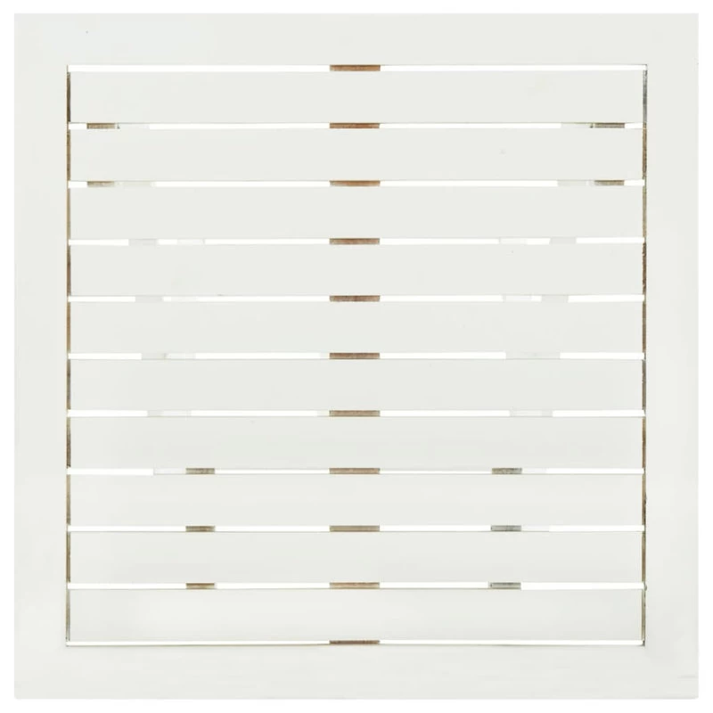 VidaXL Acacia Wood Outdoor Coffee Table White Folding Garden Patio Furniture - Image 7