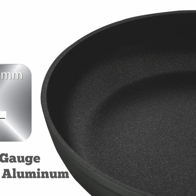Saflon Titanium Nonstick Fry Pan, 4mm Forged Aluminum, PFOA Free, 11" - Image 3