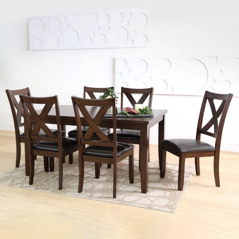 Edgewater 7 Piece Dining Set, Brown - Image 2