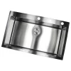 36" Drop-In/Top-Mount Stainless Steel Single Bowl Kitchen Sink