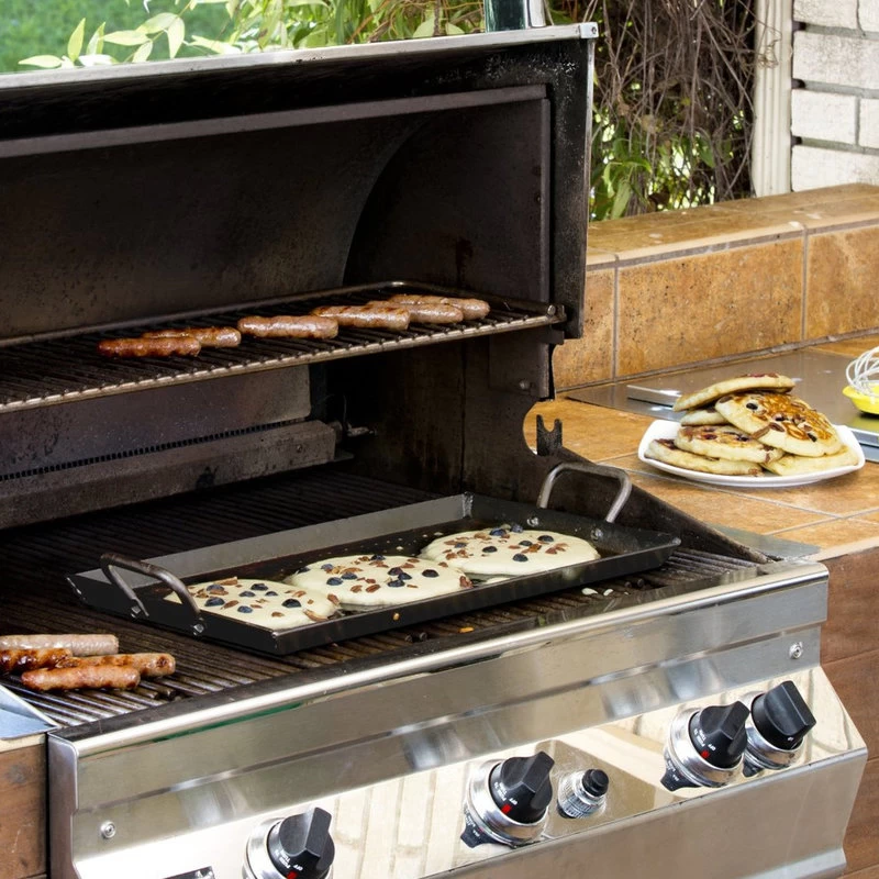 Lodge Pre-Seasoned Carbon Steel 18 X 10 Inch Rectangular Griddle - Image 2