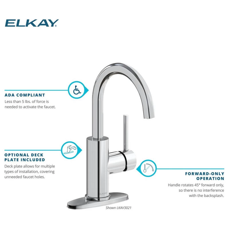 LKAV3021BK Elkay Avado Single Hole Bar Faucet With Lever Handle Black Stainless - Image 8
