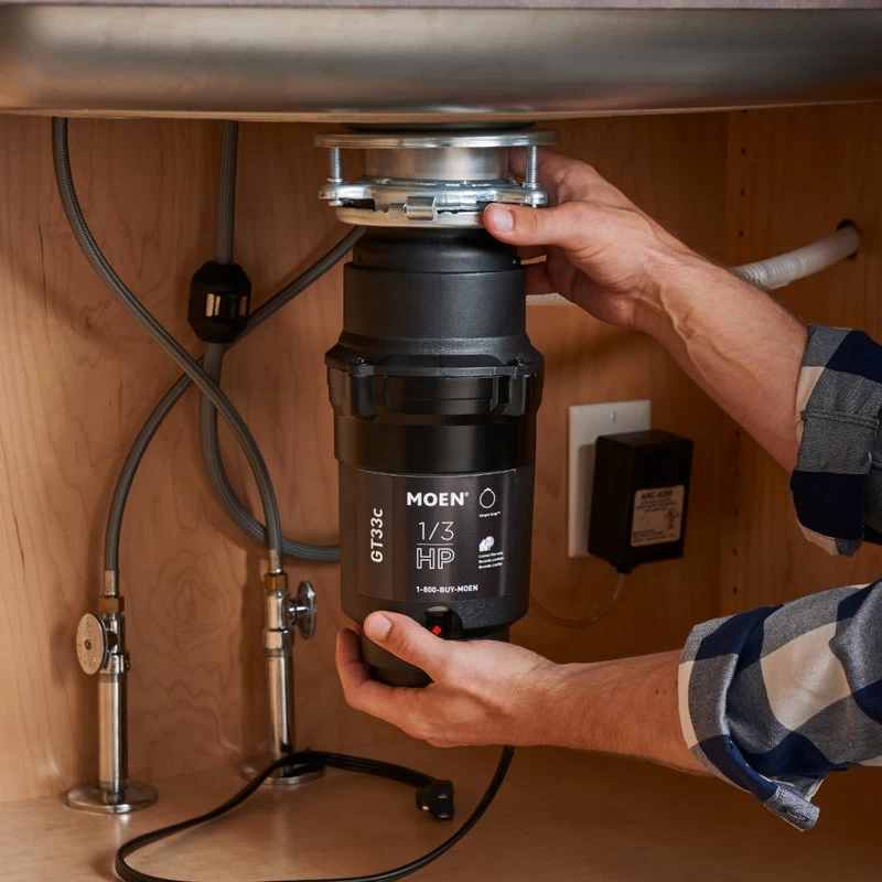 Moen GT33C GT Series 1/3 HP Continuous Garbage Disposal - Black - Image 5