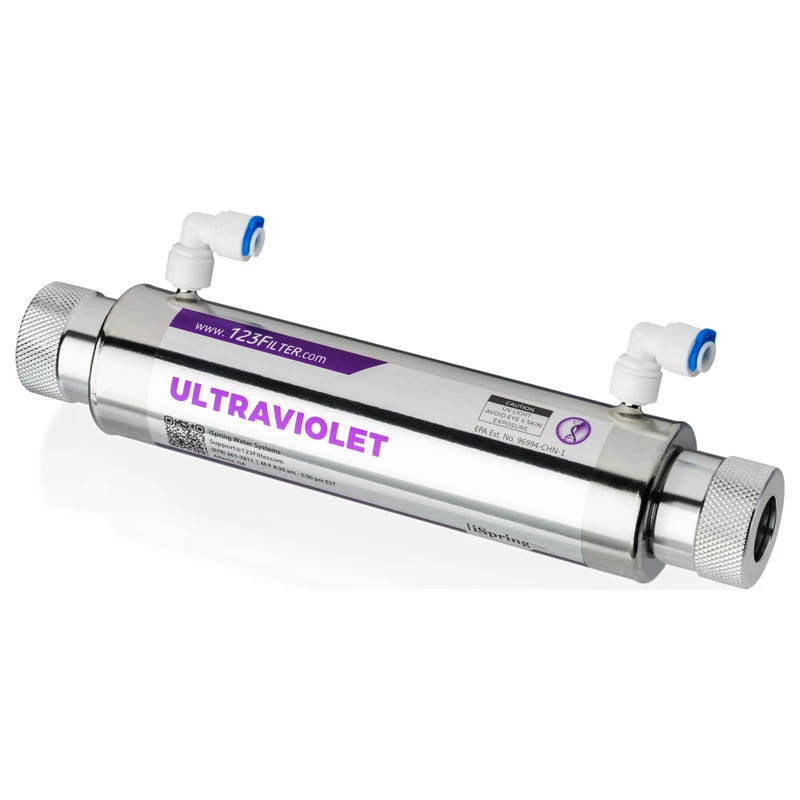 ISpring UVF11A UV Water Filter With Smart Flow Sensor, 11W, 110V