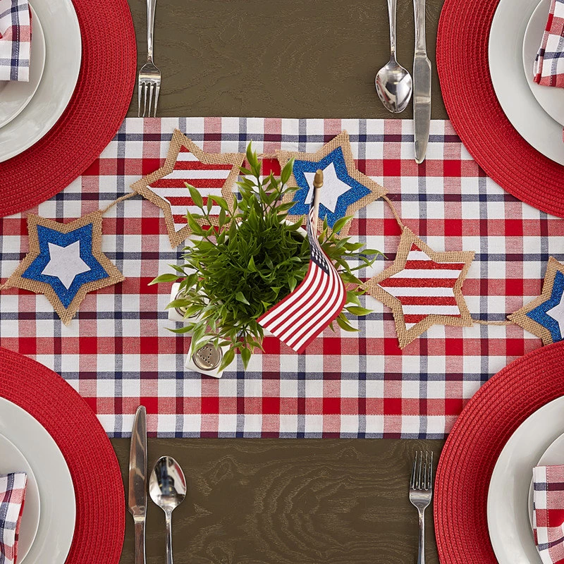 Round Woven Placemats Red, Set Of 6 - Image 3